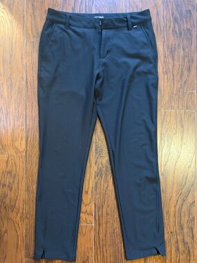 Puma Black Golf Pants Slim Fit Stretch Performance Tapered Dress Trousers Mens